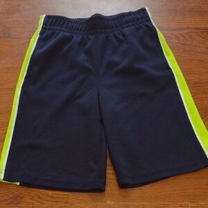 3/$15 Garanimals Navy Shorts with Lime Side Stripes